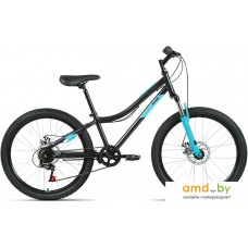 Велосипед Altair MTB HT 24 2.0 D 2022 (черный/бирюзовый)