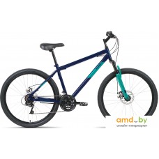 Велосипед Altair MTB HT 26 2.0 D р.19 2022 (темно-синий/бирюзовый)