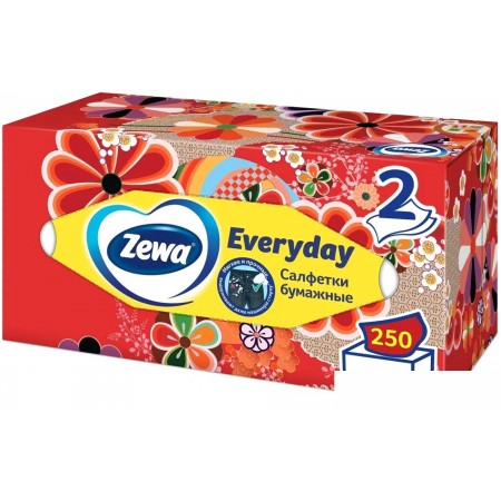 

Бумажные салфетки Zewa Everyday 2 слоя (250 шт), Everyday 2 слоя (250 шт)
