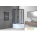 Душевой уголок Royal Bath RB90BK-T-BL 90x90. Фото №1