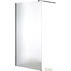 Душевая стенка Saniteco Walk-In SN-W6MB80 (80x200, матовое стекло, черный профиль)