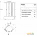 Душевой уголок Triton Стандарт В1 90x90 (узоры). Фото №2