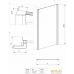 Душевая стенка Deante Cynia 90 KTC 031S (хром/прозрачное). Фото №2