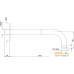 Держатель верхнего душа Jaquar SHA-CHR-479L450. Фото №2