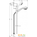 Душевой гарнитур Hansgrohe Crometta 85 1jet [27728000]. Фото №2