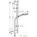 Душевой гарнитур Hansgrohe Pulsify Select 105 3jet Relaxation 24160670 (черный матовый). Фото №2