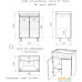 Айсберг Тумба под умывальник Енисей 60 Мечта без ящика. Фото №2