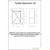 Бриклаер Тумба под умывальник Кристалл 40 (белый/дуб бунратти). Фото №8