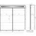 Мебель для ванных комнат Dreja Шкаф с зеркалом Uni 80. Фото №2
