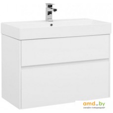 Aquanet Тумба Бруклин 85 00212598 с умывальником Slim Synergy (белый)