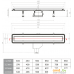 Трап/канал Pestan Premium Line 850 мм. Фото №8