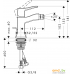 Смеситель Hansgrohe Metris Classic 31275000. Фото №2