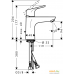 Смеситель Hansgrohe Focus 31607000. Фото №2