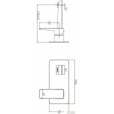 Смеситель Omnires Parma PM7415 CRB