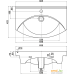 Умывальник Керамин Чезаро 65. Фото №2