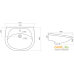 Умывальник Santek Бриз 60.5x49.5 (1WH110466). Фото №2