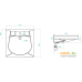 Умывальник Santek Пилот-60 61.5x60.5 [1.WH30.1.971]. Фото №2