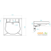 Умывальник Santek Пилот-50 61.5x50 [1.WH30.1.970]. Фото №2