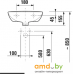 Умывальник Jika Zeta 40x32 (отв. под смеситель) [8.1539.3.000.104.1]. Фото №6