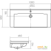 Умывальник Santek Миранда 100 1.WH30.2.249. Фото №4