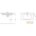 Умывальник Sanovit Soft 90 13090. Фото №2