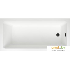 Ванна Wellsee FreeDom 150x80 231101003 (встраиваемая ванна белый глянец, сифон-автомат матовый черный)