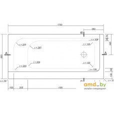 Ванна Cersanit Smart 170x80 L