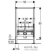 Инсталляция для биде Geberit DuoFix 111.524.00.1 (низкая). Фото №2