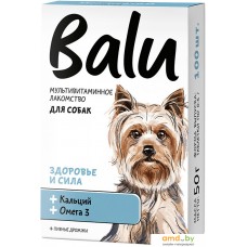 Лакомство для собак Balu Здоровье и сила с кальцием и Омега-3 50 г (100 таблеток)