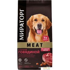 Сухой корм для собак Мираторг Meat с сочной говядиной для взрослых собак средних и крупных пород 10 кг