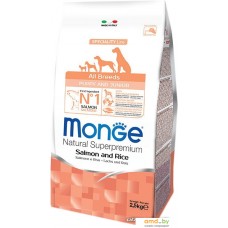 Корм для собак Monge All Breeds Puppy & Junior Salmone and Rice 2.5 кг