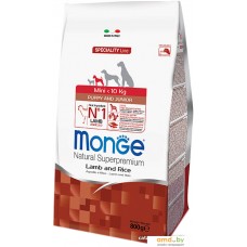 Корм для собак Monge Mini Puppy & Junior Lamb and Rice 0.8 кг