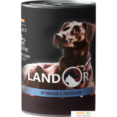 Консервированный корм для собак Landor Adult Lamb and Salmon 400 г