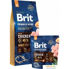 Сухой корм для собак Brit Premium by Nature Adult M 1 кг