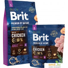 Сухой корм для собак Brit Premium by Nature Adult S 3 кг