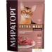 Сухой корм для кошек Мираторг Extra Meat с говядиной Black Angus для домашних кошек 400 г. Фото №1