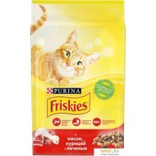 Корм для кошек Friskies с мясом, курицей и печенью 10 кг