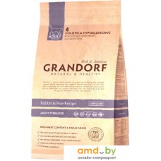 Корм для кошек Grandorf Rabbit&Rice Adult Sterilized 2 кг