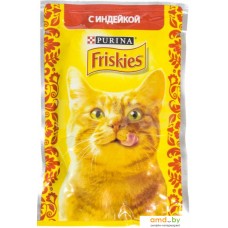 Консервированный корм для кошек Friskies индейка в подливе 0.085 кг