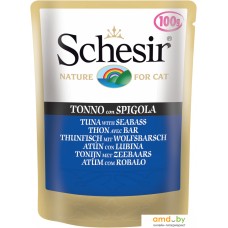 Консервированный корм для кошек Schesir Tuna with Seabass 100 г