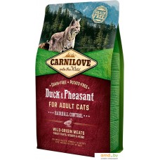 Сухой корм для кошек Carnilove Adult Hairball Control Duck & Pheasant 2 кг