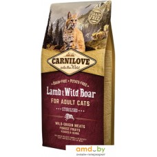 Сухой корм для кошек Carnilove Adult Lamb & Wild Boar Sterilised 6 кг