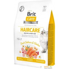 Сухой корм для кошек Brit Care GF Haircare Healthy & Shiny Coat 400 г