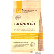 Корм для кошек Grandorf 4 Meat&Brown Rice Living Probiotics Adult Sterilized 2 кг