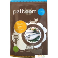 Корм для кошек PetBoom Для взрослых кошек с рыбой 10 кг