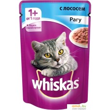 Корм для кошек Whiskas рагу с лососем 0.085 кг