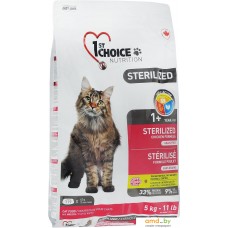 Сухой корм для кошек 1st Choice Sterilized Chicken 5 кг