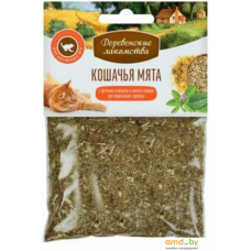 Лакомство для кошек Деревенские лакомства кошачья мята Календула + корень солодки 15 г