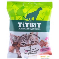 TiTBiT Хрустящие подушечки с паштетом из лосося 30 г