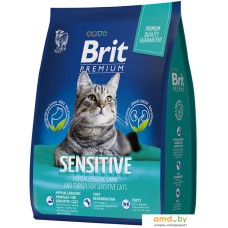 Сухой корм для кошек Brit Premium Sensitive с индейкой и ягненком 400 г